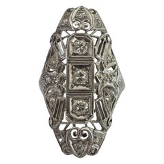 Art Deco Diamond Dinner Ring