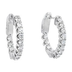 Anneaux en or blanc 14k avec diamants naturels