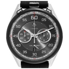 Tag Heuer Carrera Chronograph Gray Dial Steel PVD Montre pour hommes CAR2C12 Boîte Card
