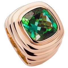 Colleen B. Rosenblat Bague en or et tourmaline verte