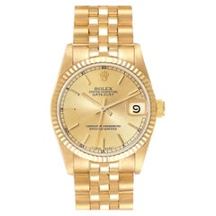 Used Rolex President Datejust 31 Midsize Yellow Gold Ladies Watch 68278