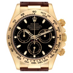 Rolex Daytona Oro Amarillo Esfera Negra Reloj Caballero 116518 Caja Tarjeta