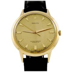 Vintage ROLEX Yellow Gold Precision Wristwatch ref.8940, 1960s