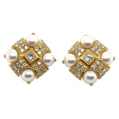 Pearl Lever-Back Earrings