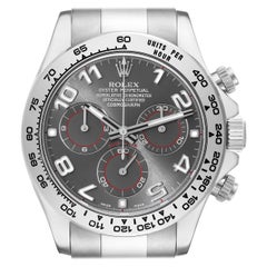 Rolex Daytona Montre chronographe pour hommes 116509 avec cadran gris et or blanc