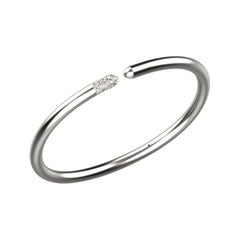 Linear Diamond Tip Bracelet, Sterling Silver, 0.43ct