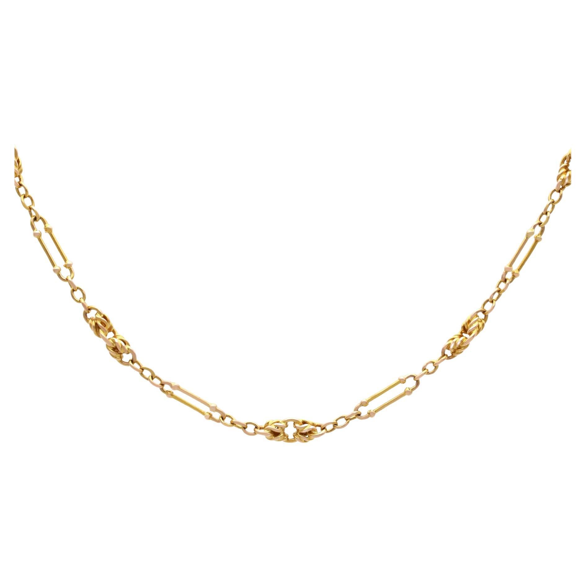 Edwardian 14k Yellow Gold Chain