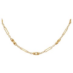 Antique Edwardian 14k Yellow Gold Chain