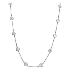 Vintage 6.11ct Diamond By The Yard Necklace