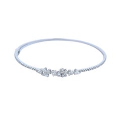 Alexander Beverly Hills Bracelet Bengal en or blanc 18 carats avec diamants de 1,27 carat