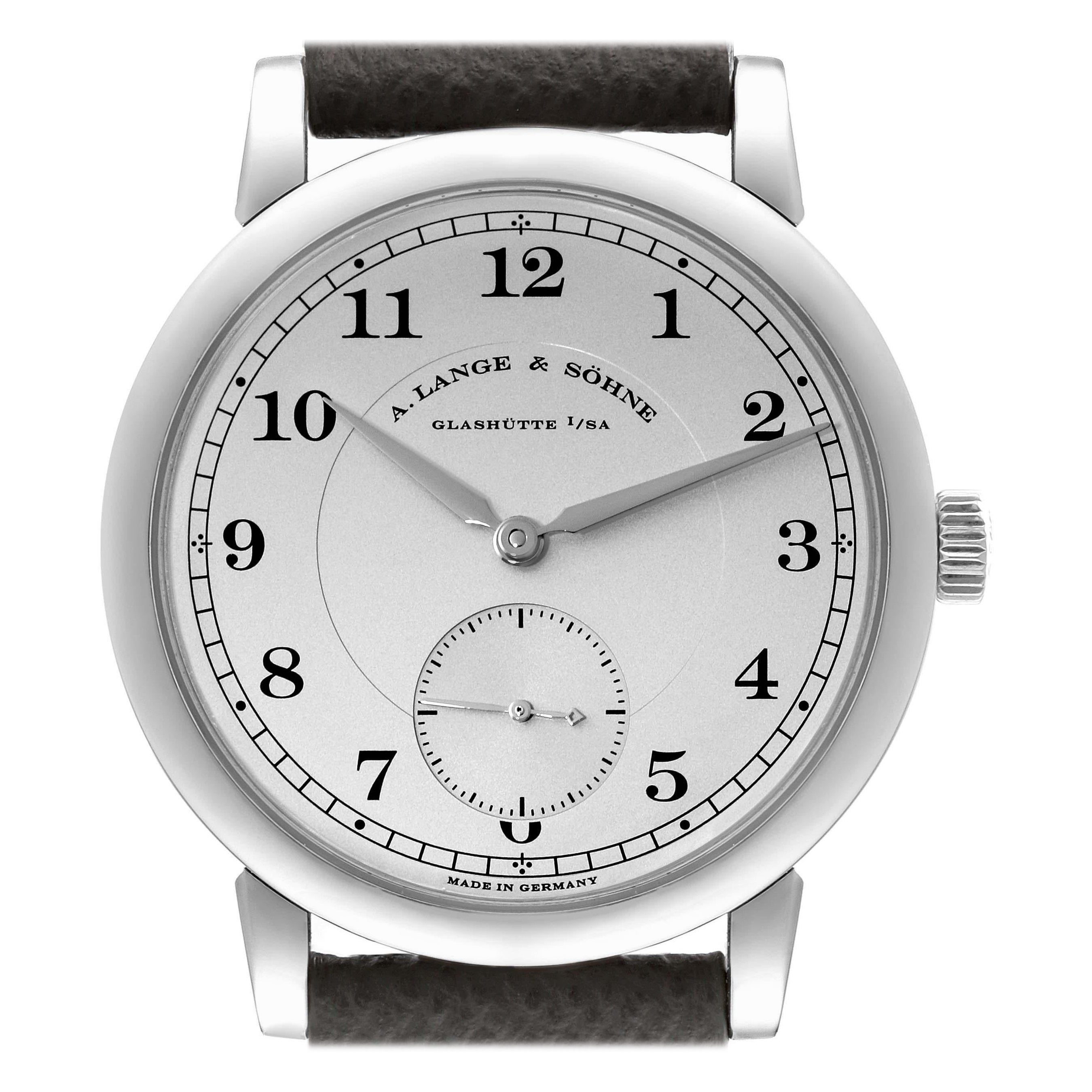 A. Lange and Sohne 1815 Platinum Mens Watch 233.025 For Sale