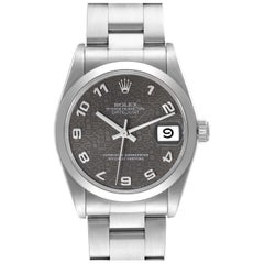Vintage Rolex Midsize Datejust 31 Grey Anniversary Dial Steel Ladies Watch 68240