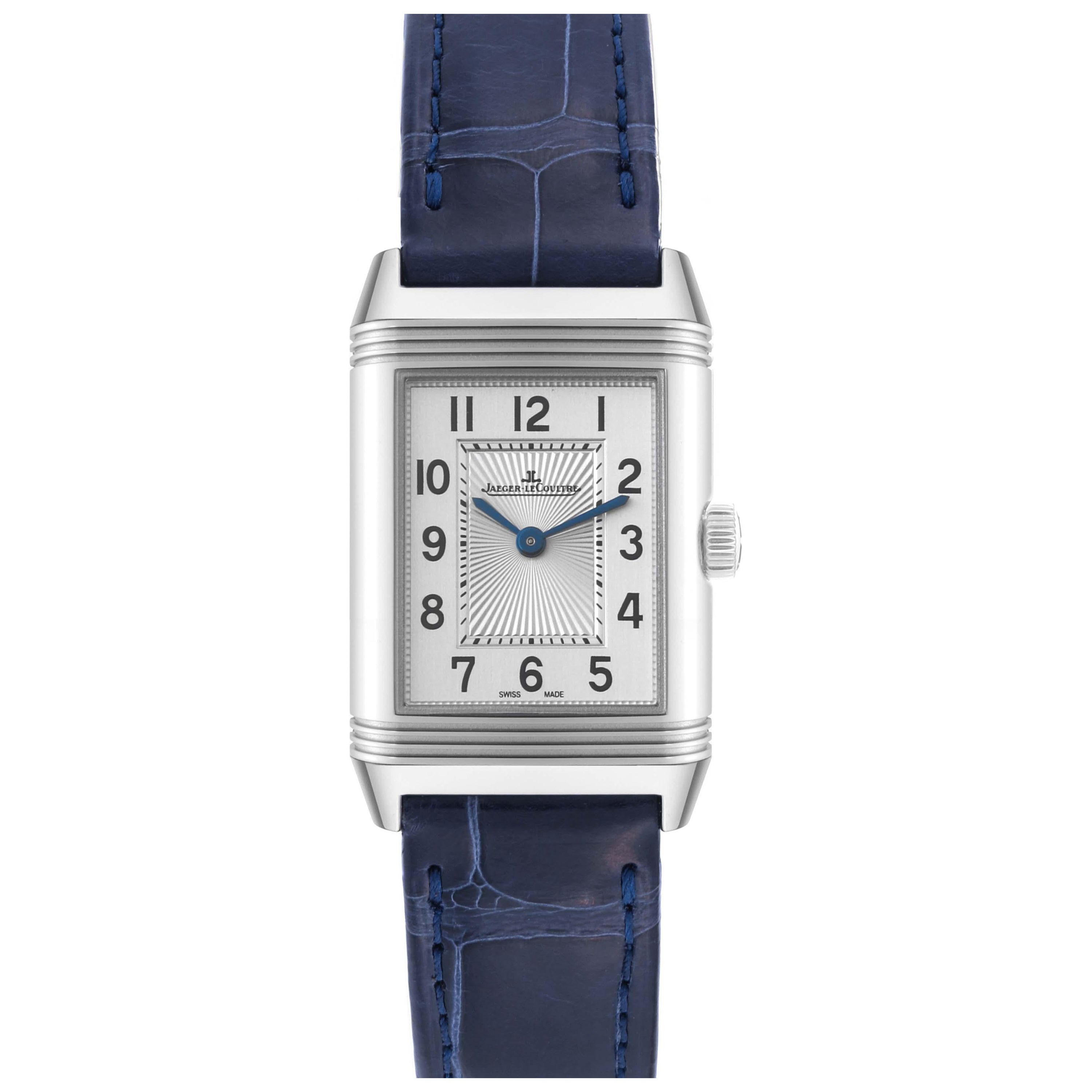 Jaeger LeCoultre Reverso Duetto Stahl-Diamant-Damenuhr 211.8.44 Q2668432 im Angebot