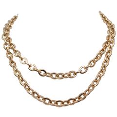 Rose Gold Nautical Link Wrap-around Necklace 8