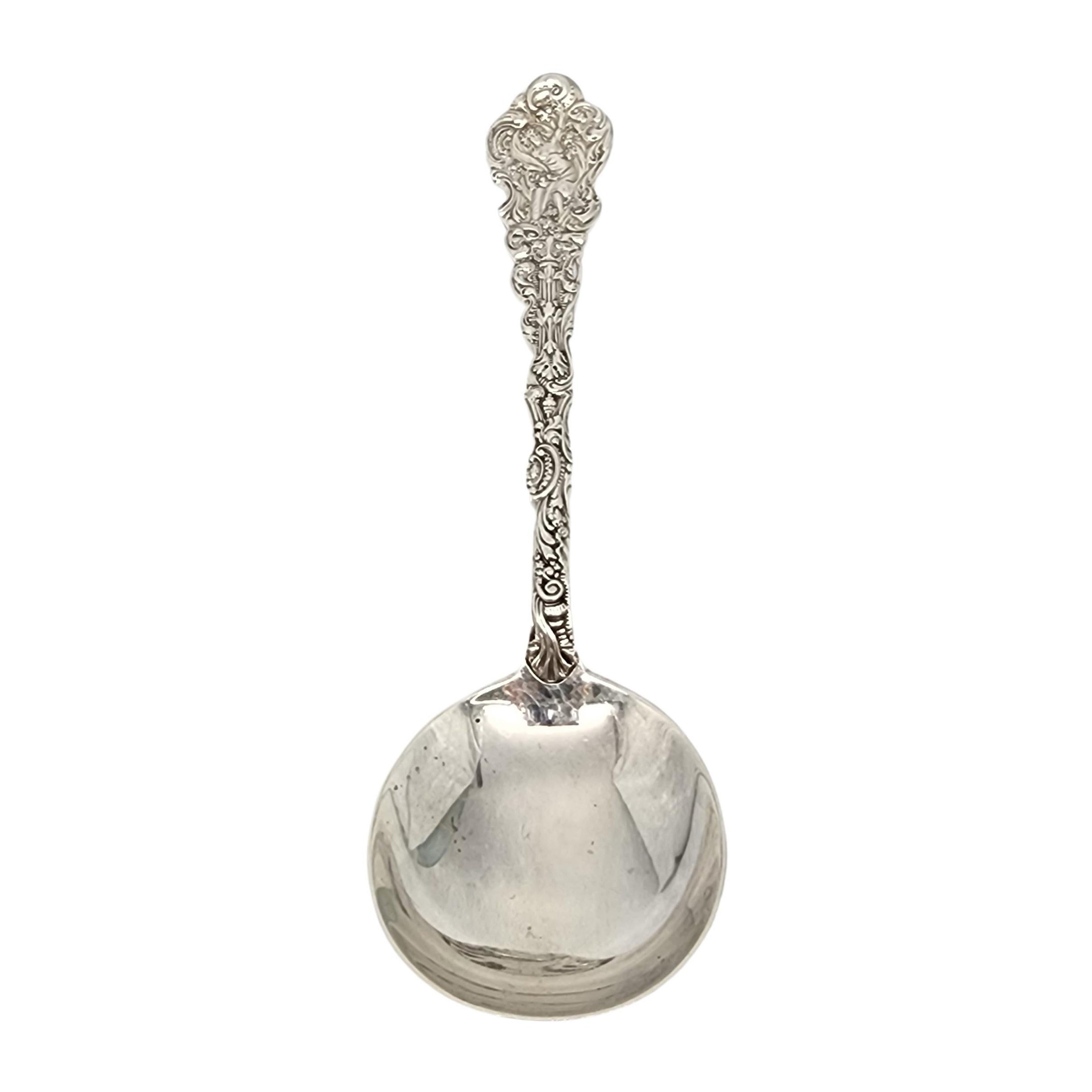 Gorham Versailles Sterling Silver Round Bowl Gumbo Spoon 6 5/8" #17139 en vente