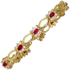 Diamond and ruby bracelet Diamond and ruby bracelet