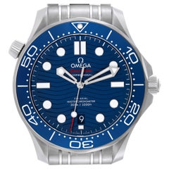 Omega Seamaster Diver Blue Dial Steel Mens Watch 210.30.42.20.03.001 Unworn
