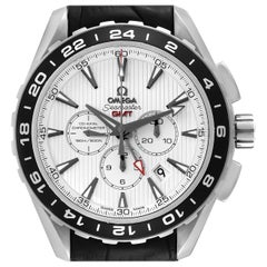 Omega Seamaster Aqua Terra GMT Steel Mens Watch 231.13.44.52.04.001 Box Card