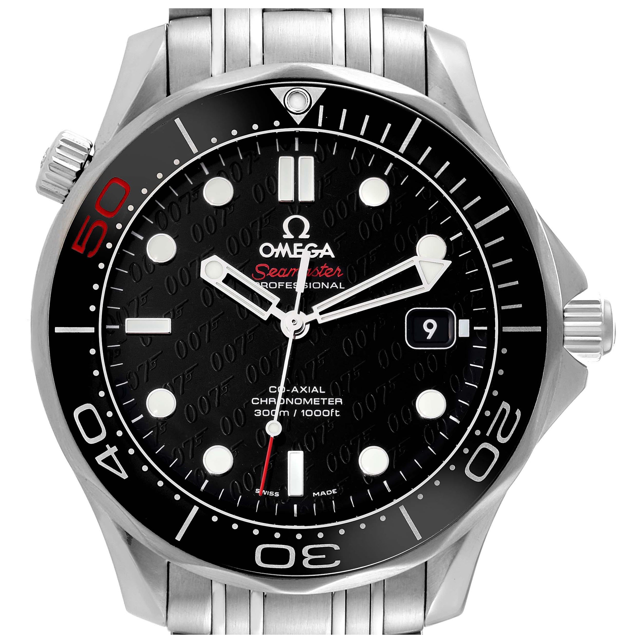Omega Seamaster Limited Edition Bond 007 Steel Mens Watch 212.30.41.20.01.005 For Sale