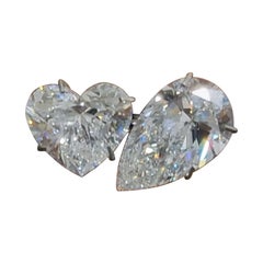 Certifié GIA 6,00 carats  Diamants  Bague en or 18K 
