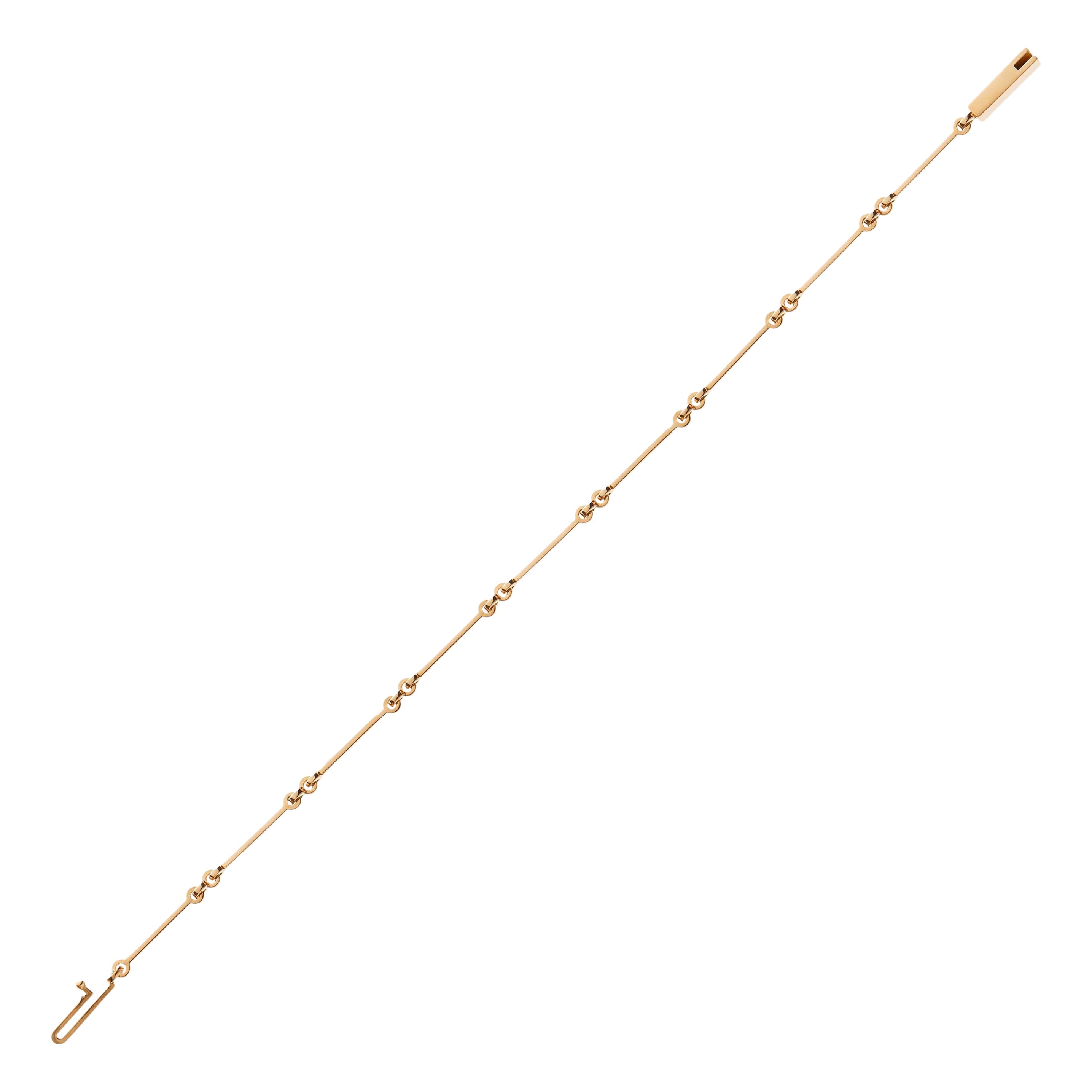 Nathalie Jean Contemporary 18 Karat Gold Chain Link Bracelet