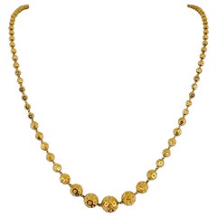 22k Gold Link Necklaces