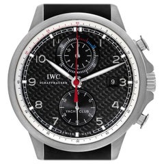 Used IWC Portuguese Yacht Club Carbon Dial Titanium Mens Watch IW390212