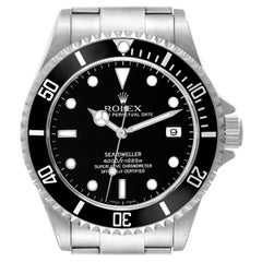 Used Rolex Seadweller 4000 Black Dial Steel Mens Watch 16600