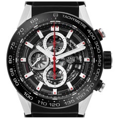 TAG Heuer Carrera Calibre Heuer 01 Skeleton Steel Mens Watch CAR2A1Z