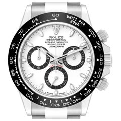 Montre Rolex Daytona en acier avec lunette en céramique et cadran Panda blanc, pour hommes 116500 Boîte Card