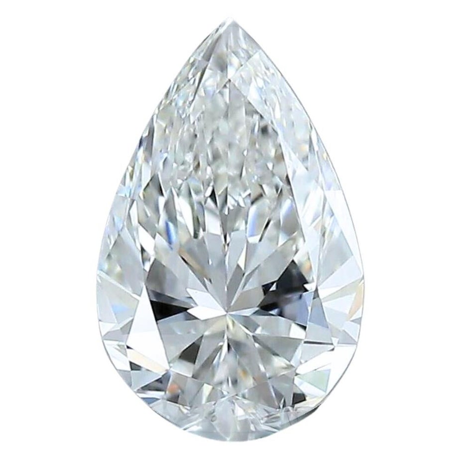 Enchanting 0.90ct Ideal Cut Pear-Shaped Diamond - GIA Certified