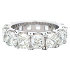 Alexander Beverly Hills 7,68 Karat Diamant-Eternity-Ring mit Kissenschliff im Kissenschliff 18k S-6,5