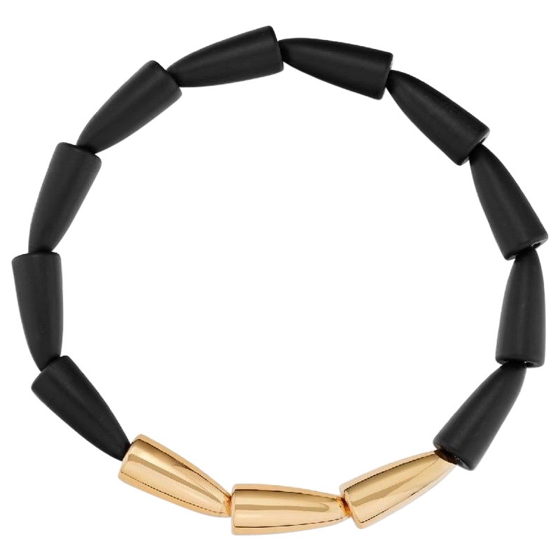 Vhernier Calla Ebony and Pink Gold Necklace For Sale