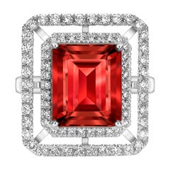 Augustine Jewels Rubellite & Diamond Ring