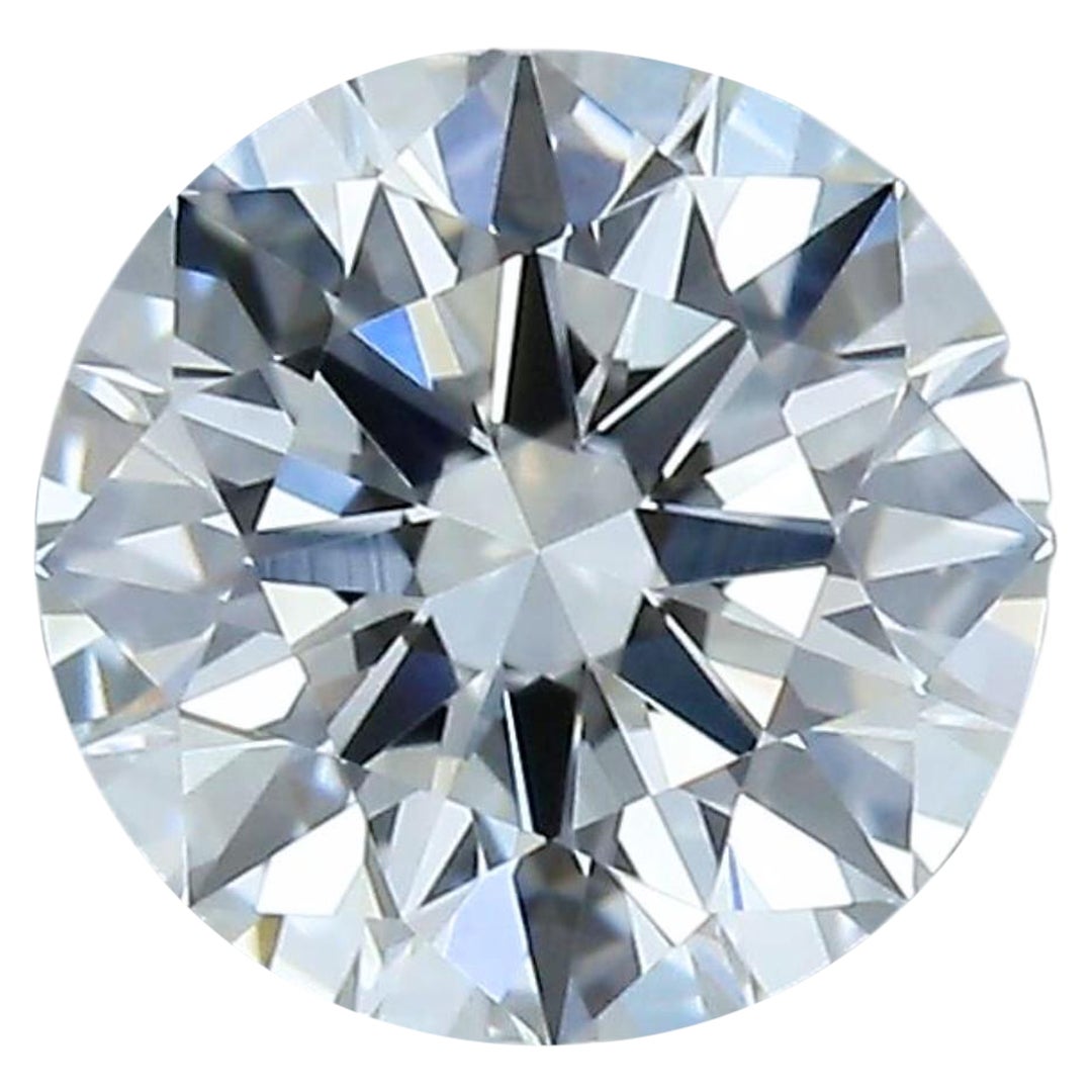 Diamant rond brillant de 0,72 carats à taille idéale - certifié GIA