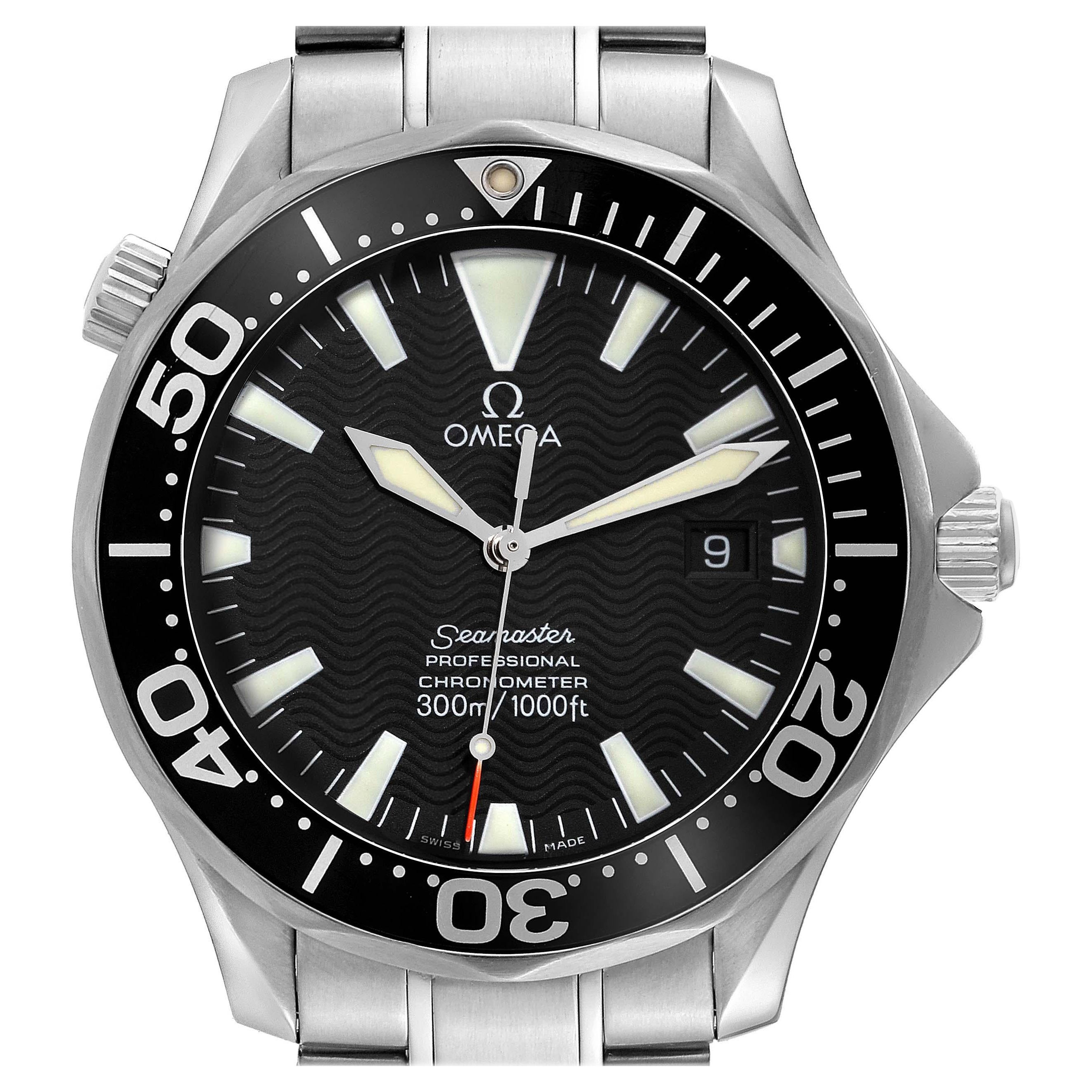 Omega Seamaster Diver 300M Automatic Steel Mens Watch 2254.50.00 Card
