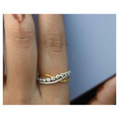 Diamant 14k Massivgold Cluster-Ring Verlobungsring Diamant Proposal-Ring Geschenk.