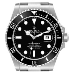 Used Rolex Submariner Black Dial Ceramic Bezel Steel Mens Watch 126610 Box Card