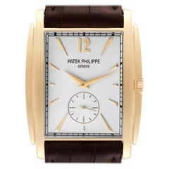 Used Patek Philippe Gondolo Small Seconds Yellow Gold Silver Dial Mens Watch 5124