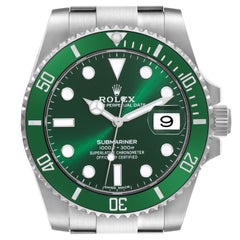 Rolex Submariner Hulk Green Dial Steel Mens Watch 116610LV Boîte Card
