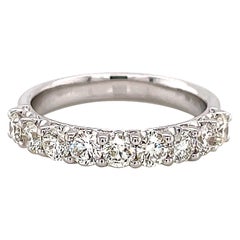 Alexander Beverly Hills, bague d'éternité en or blanc 18 carats avec diamants ronds de 1,01 carat
