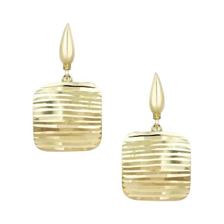 Classic Yellow 14k Gold Earrings  for Her