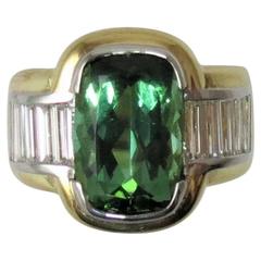 Green Tourmaline Diamond Ring by Susan Berman 5