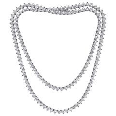 28.00 Carat Detachable Diamond Necklace