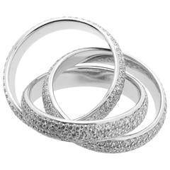 Diamond & Gold Russian Trinity Ring 