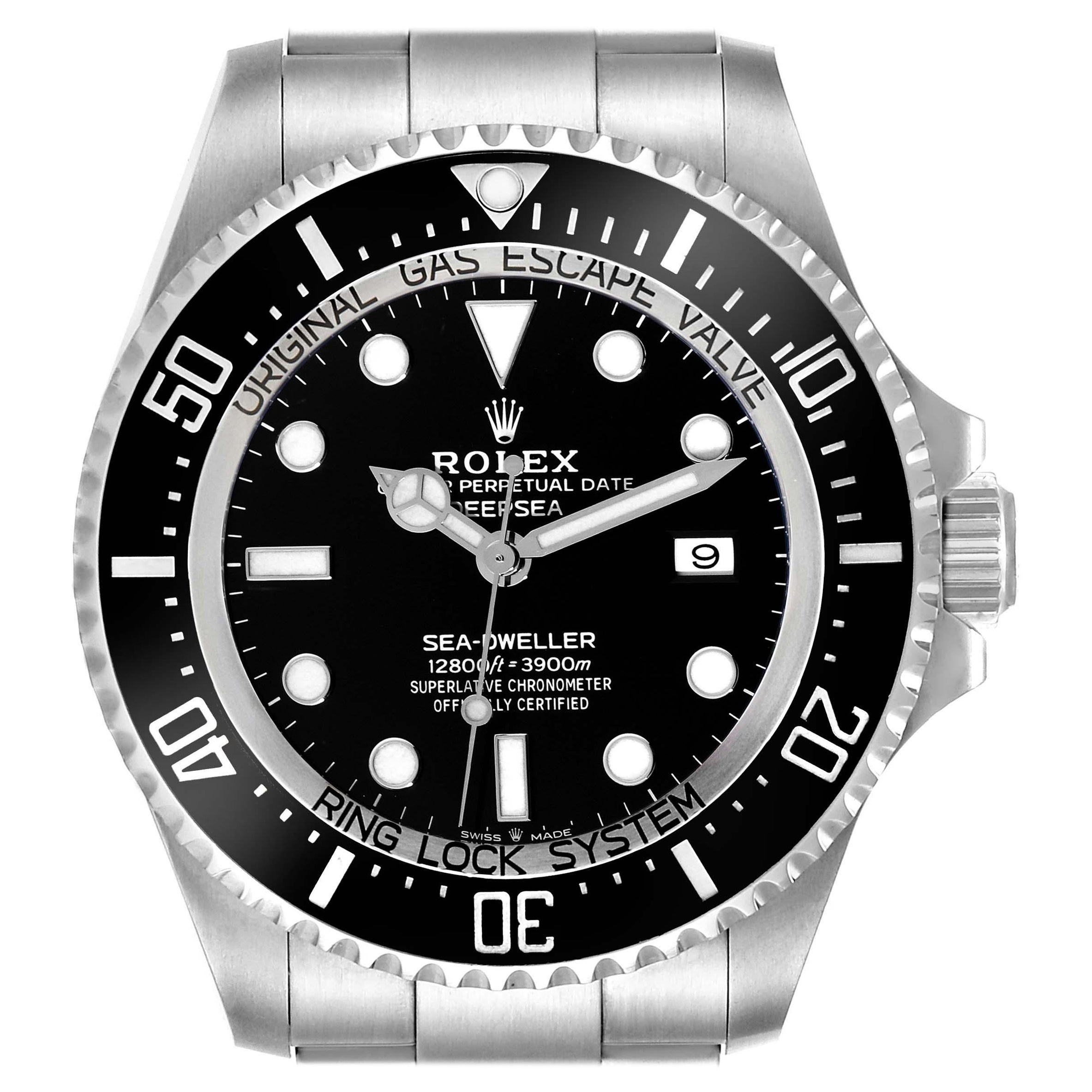 Rolex Seadweller Deepsea 44 Black Dial Steel Mens Watch 126660 Unworn For Sale