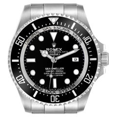 Rolex Seadweller Deepsea 44 Schwarzes Zifferblatt Stahl-Herrenuhr 126660 Ungetragen