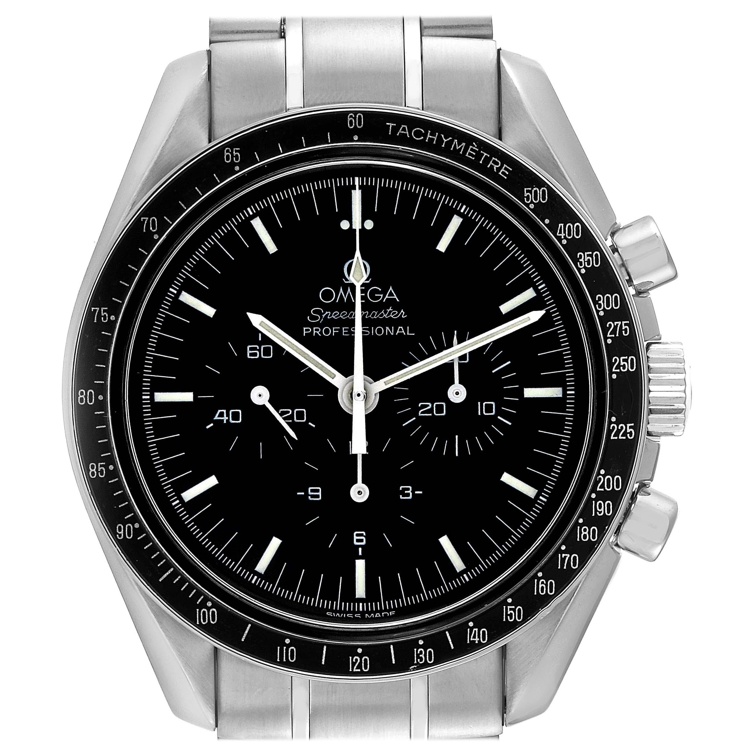 Omega Speedmaster Moonwatch Hesalite Sapphire Steel Mens Watch 3572.50.00 For Sale