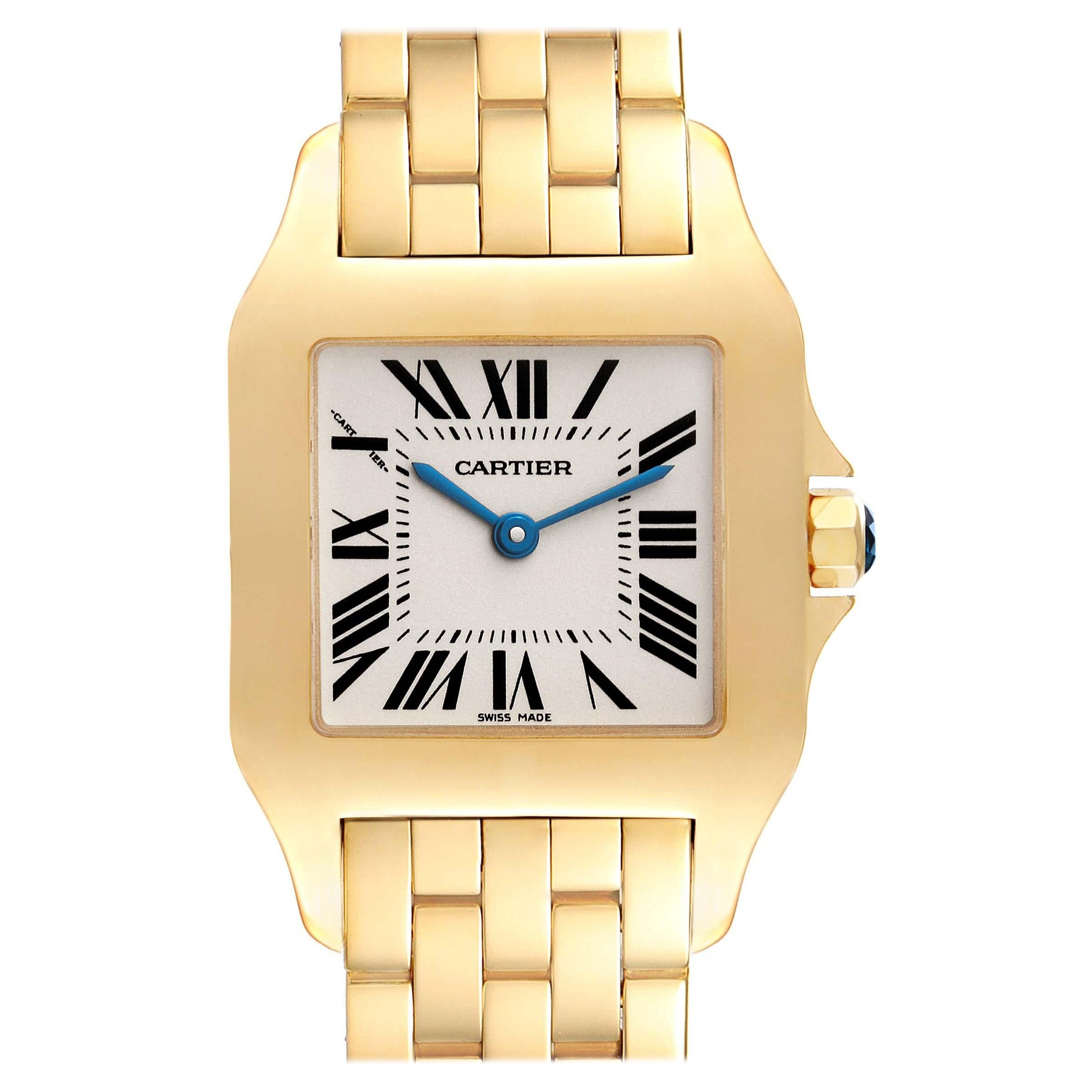 Cartier Santos Demoiselle Midsize Yellow Gold Ladies Watch W25062X9