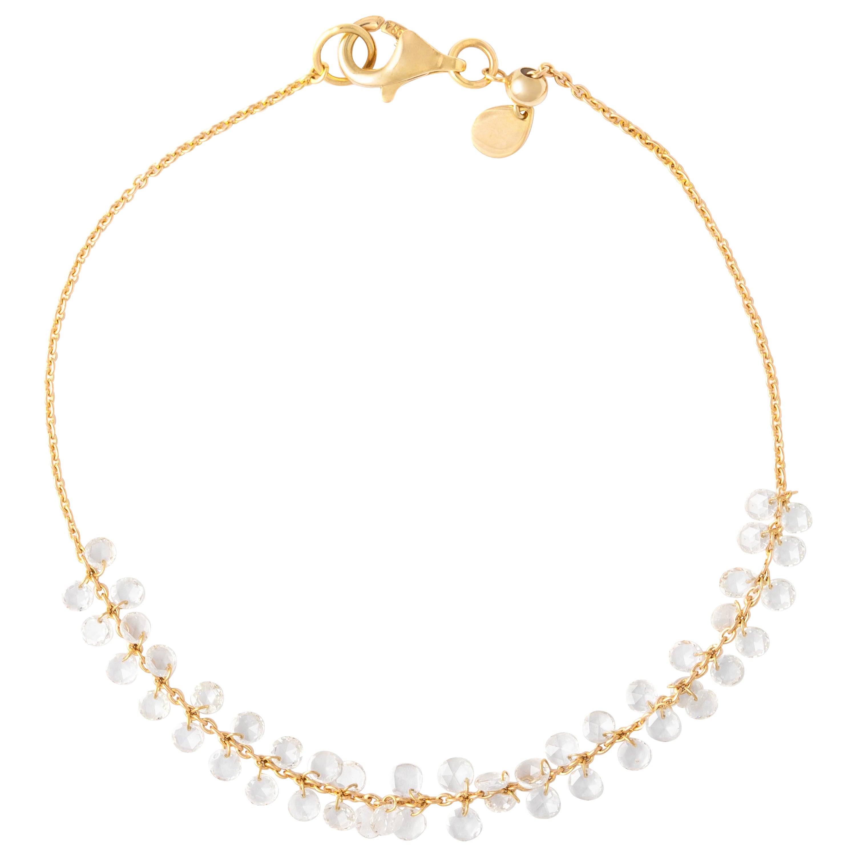 Diamond Yellow Gold 18K Bracelet